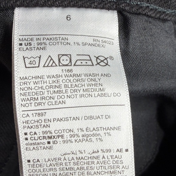 New Old Navy O.G. Straight High Rise Jeans size 6 Black - Picture 3 of 9